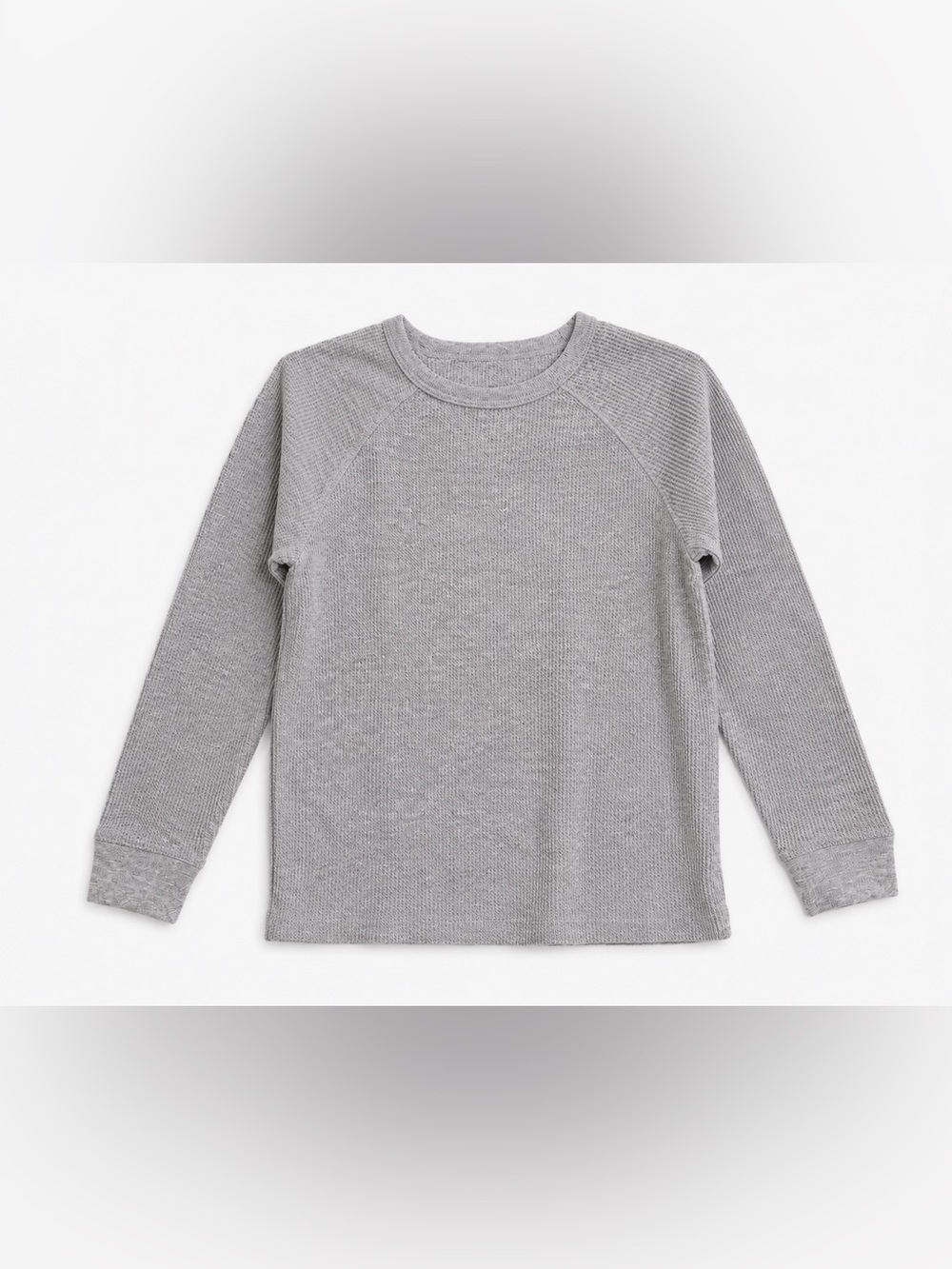 Old Navy Gray Toddler Thermal Waffle Long Sleeve Shirt size 5T
